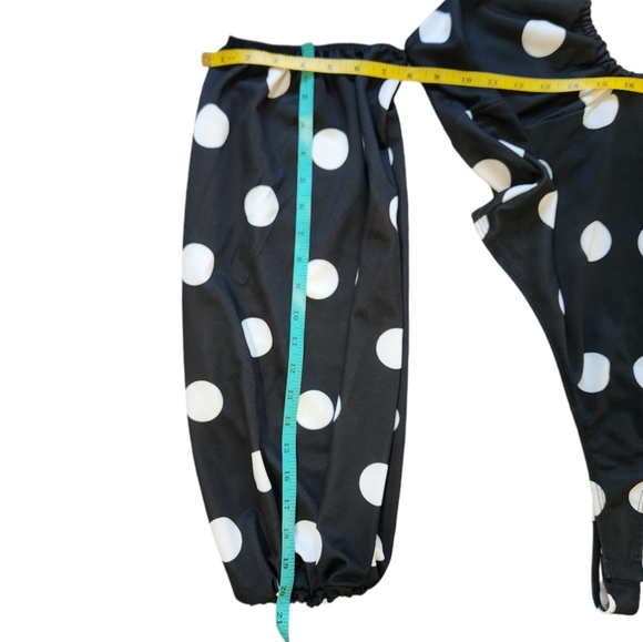 ASOS by design Polka Dot Halter Body Suit 16 - Picture 6 of 10